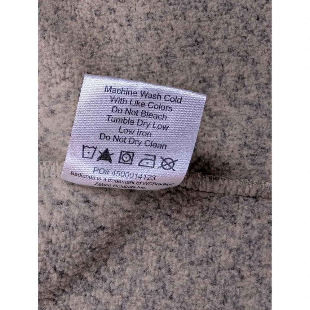 Badlands Galt Jacket Mens 2XL Oatmeal Heather Full Zip Fleece Sweater RN127615